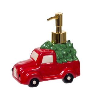 Pumppupullo jouluauto punainen