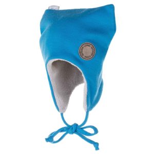 Cozy Bright Blue Merino Wool Baby Hat for Ultimate Winter Comfort