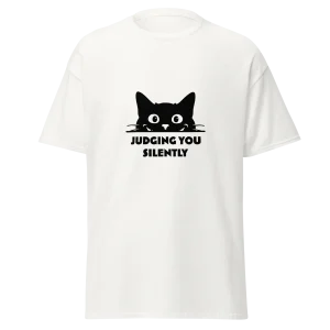 Judging you silently - Unisex T-Paita
