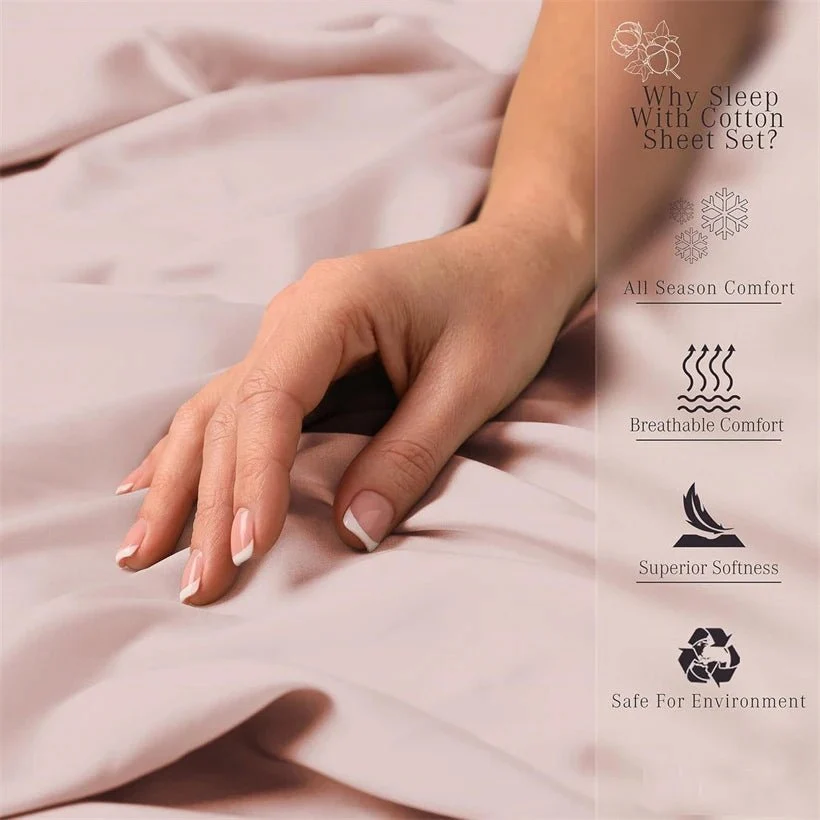 Soft Egyptian Cotton Bed Sheet Set 1000TC Luxury Bedding 4/6pcs Fitted Sheet Pillowcase - Image 6